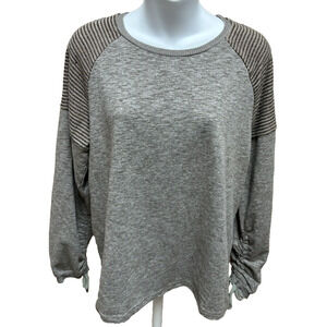 Miss Me Womens Sweater Size Small Pullover Long Sleeve Brown Casual